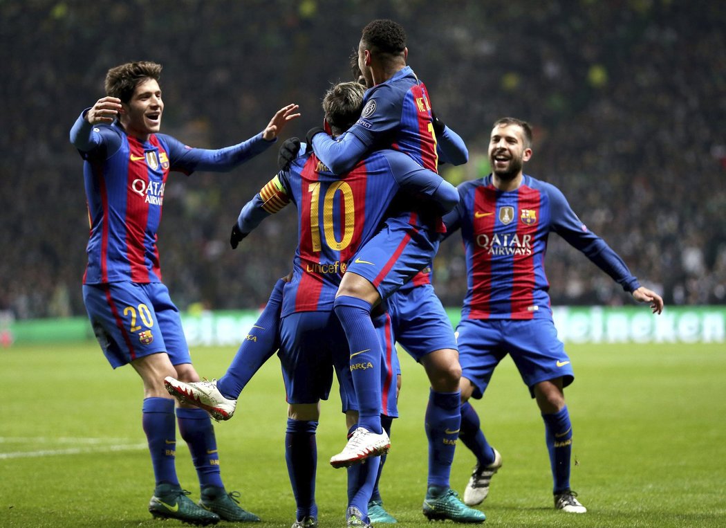 Barcelona slaví vedoucí branku utkání
