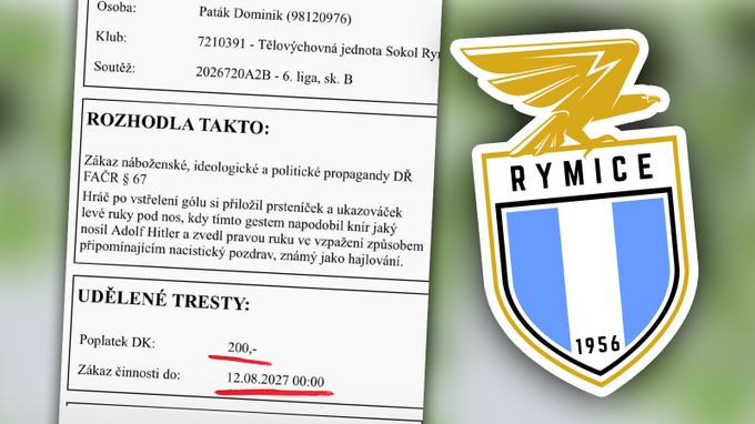 Hajloval a prsty předváděl knírek. Fotbalista ze Zlínska za oslavu dostal roční stopku Hajloval a prsty předváděl knírek. Fotbalista ze Zlínska za oslavu dostal roční stopku