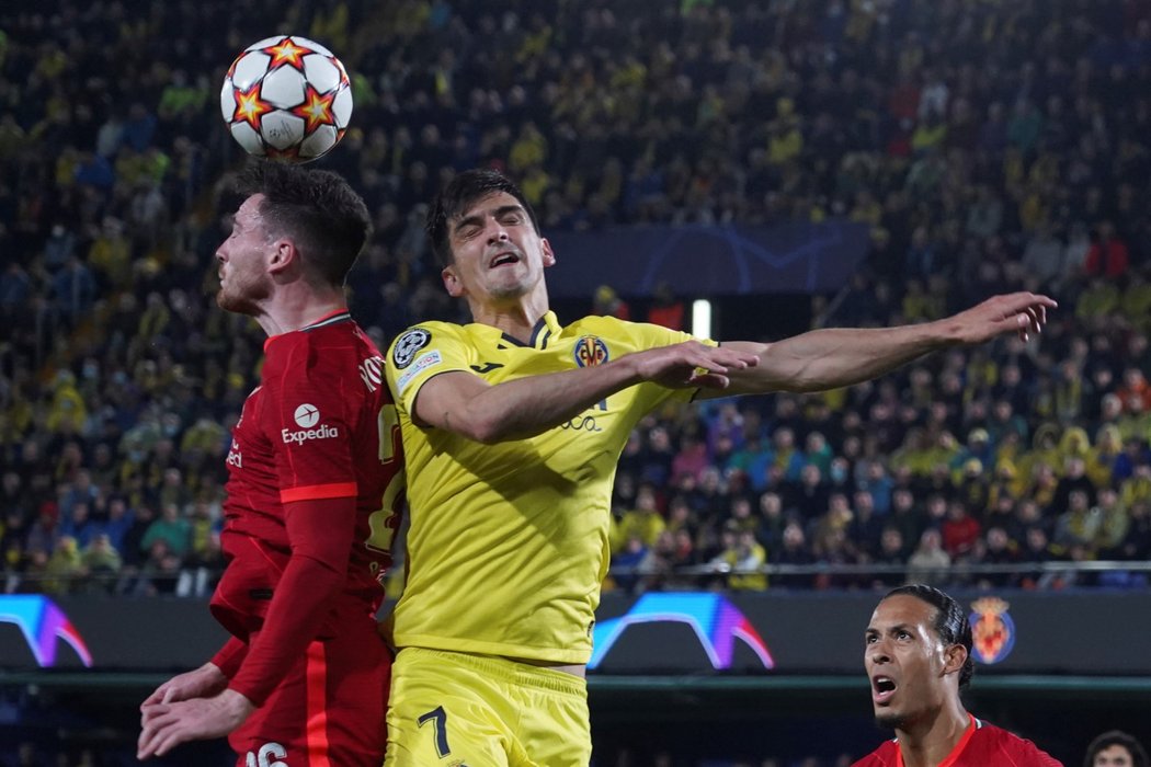 Semifinále Ligy mistrů mezi Liverpoolem a Villarrealen