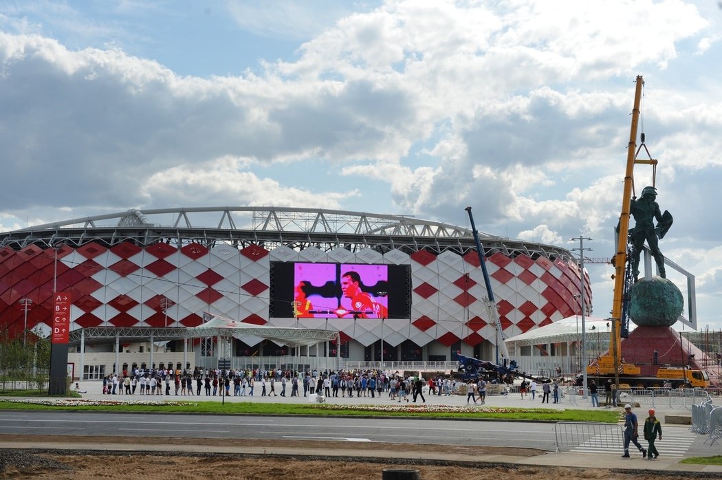 Nový stadion Spartaku Moskva bude hostit zápasy během MS 2018.