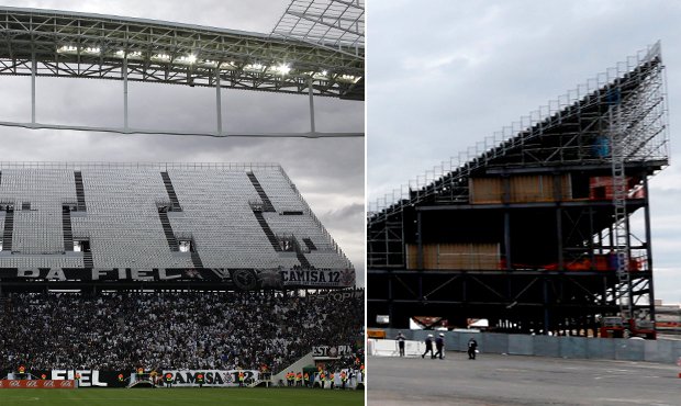 Na některé tribuny stadionu v Sao Paulu stále nesmí fanoušci. A to je začátek MS už velmi blízko.