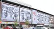 Stadion Slavie v Edenu zdobí portréty klubových legend