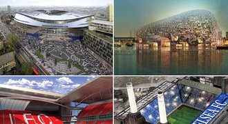 TOP stadiony, které nikdy nestály! Chelsea chtěla arénu s komíny