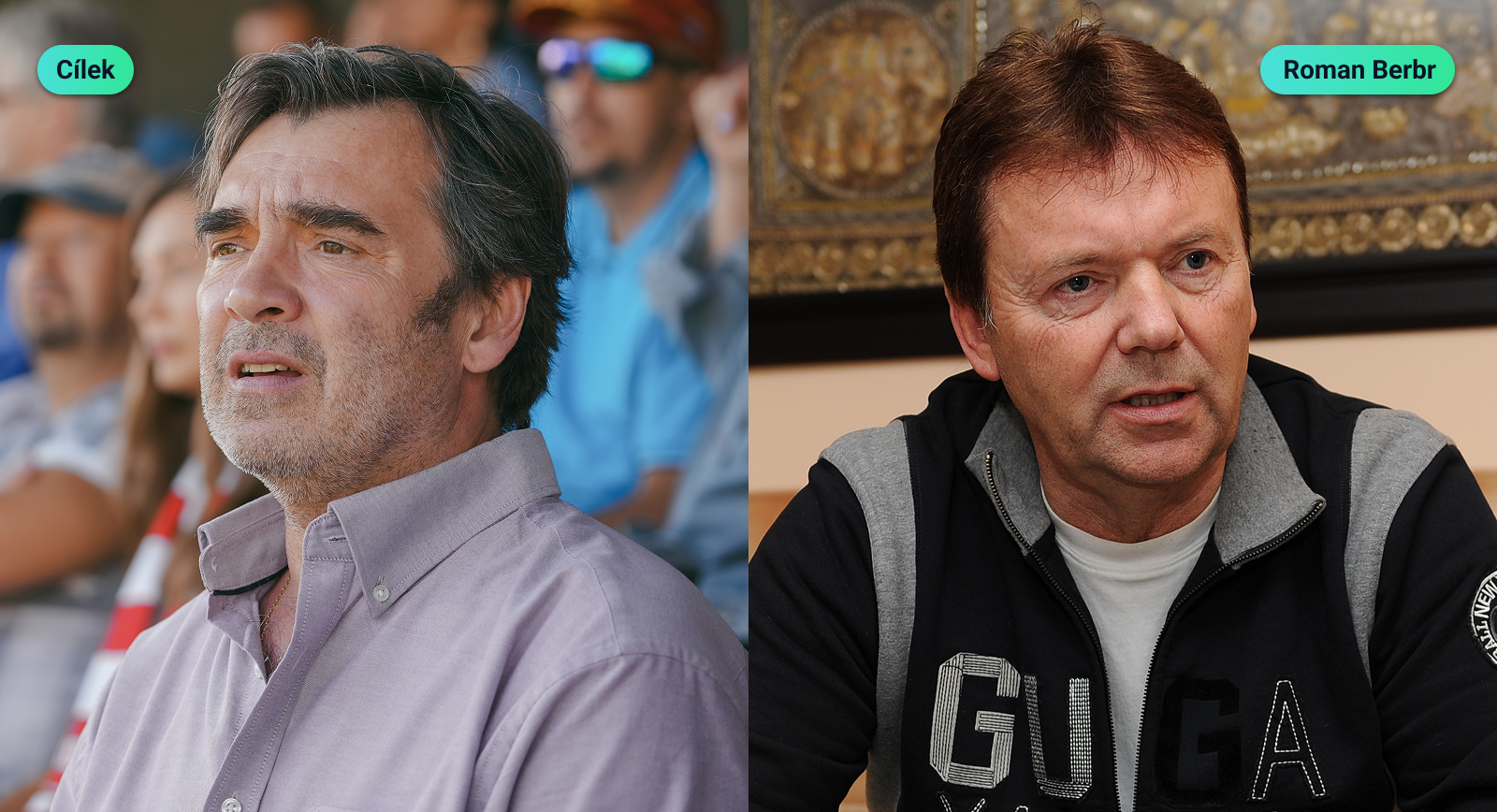 Seriál Štěstíčku naproti a fotbalová realita: Funkcionář Alan Cílek a Roman Berbr Seriál Štěstíčku naproti a fotbalová realita: Funkcionář Alan Cílek a Roman Berbr