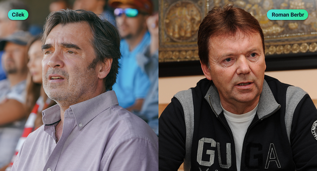 Seriál Štěstíčku naproti a fotbalová realita: Funkcionář Alan Cílek a Roman Berbr Seriál Štěstíčku naproti a fotbalová realita: Funkcionář Alan Cílek a Roman Berbr