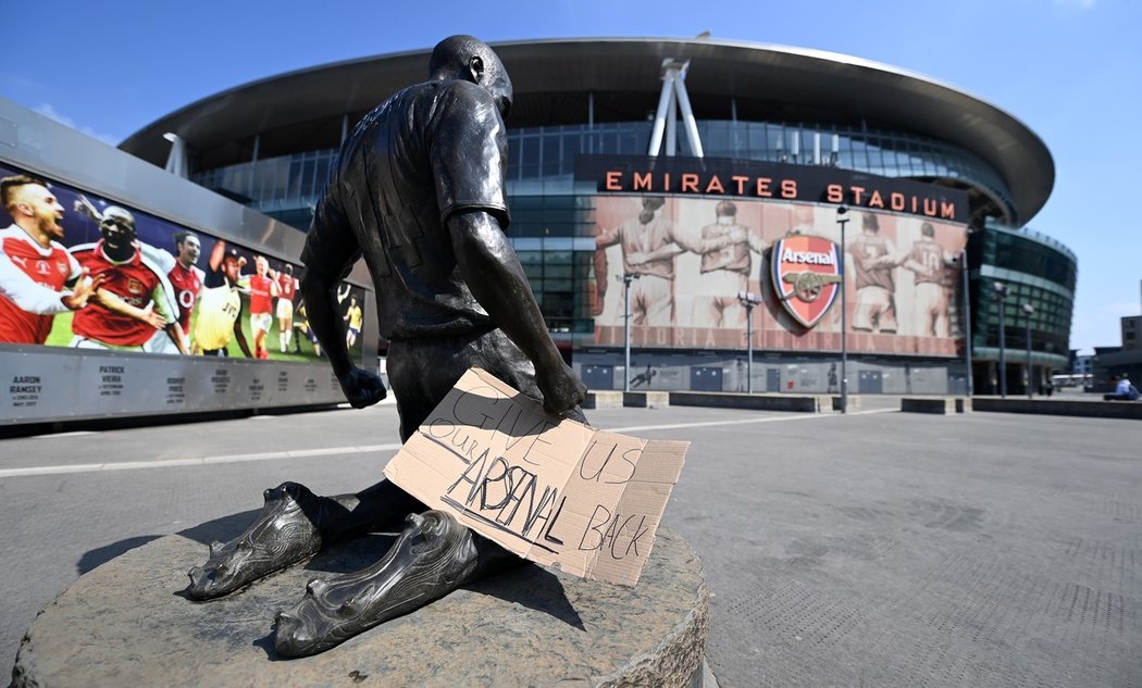 Vraťte nám Arsenal, žádají fanoušci po zveřejnění projektu Superligy