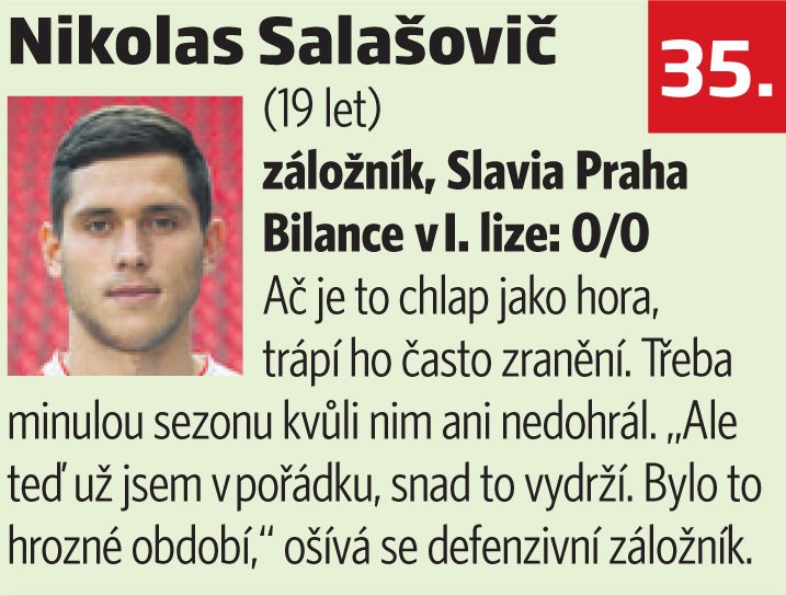 35. Nikolas Salašovič (Slavia)