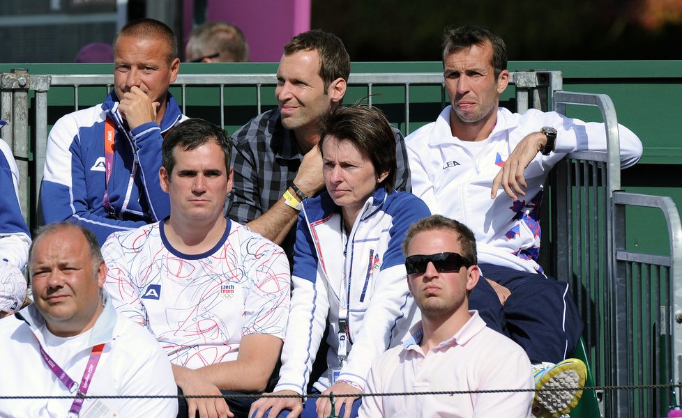 Radek Štěpánek se dobře zná s Petrem Čechem. Společně sledovali tenisový turnaj během olympiády v Londýně