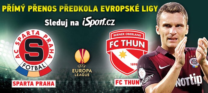 Domácí zápas Sparty proti Thunu uvidíte na iSport.cz