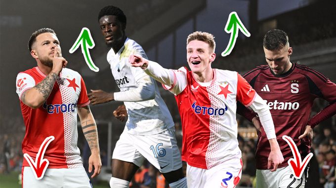 Změny hodnot ligových hráčů: skokani z Liberce a propad hvězd Sparty i Slavie Změny hodnot ligových hráčů: skokani z Liberce a propad hvězd Sparty i Slavie