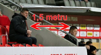 Směšný trest! Trenér Slavie Uhrin byl 1,5 metru od svého asistenta