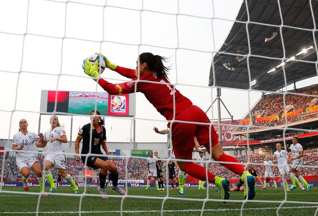 Hope Solo zářila v americké brance