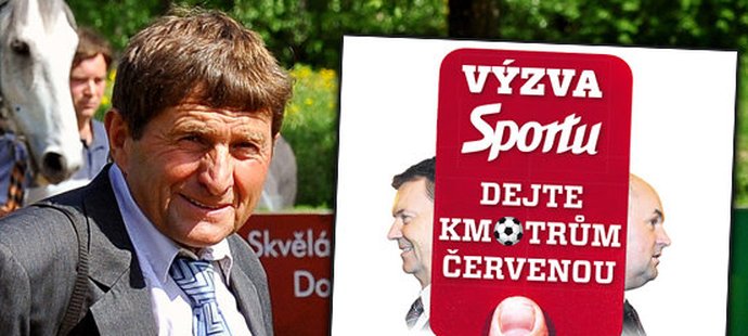 Mezi podporovatele výzvu Sportu Dejme kmotrům červenou se zařadil i legendární žokej Josef Váňa