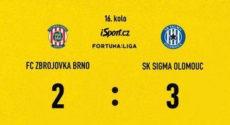 SESTŘIH: Brno - Olomouc 2:3. Přestřelka pro Sigmu, rozhodl Navrátil