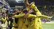 Obrovská radost fotbalistů Villarrealu