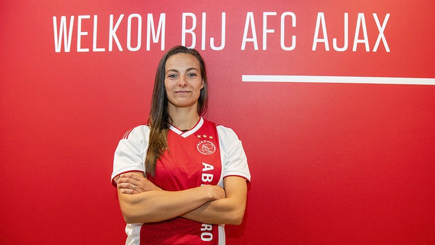 Lucie Voňková v dresu Ajaxu Amsterdam