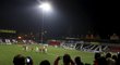 Diváci v Belfastu sledují opakovaný konec zápasu mezi fotbalistkami Anglie a Norska
