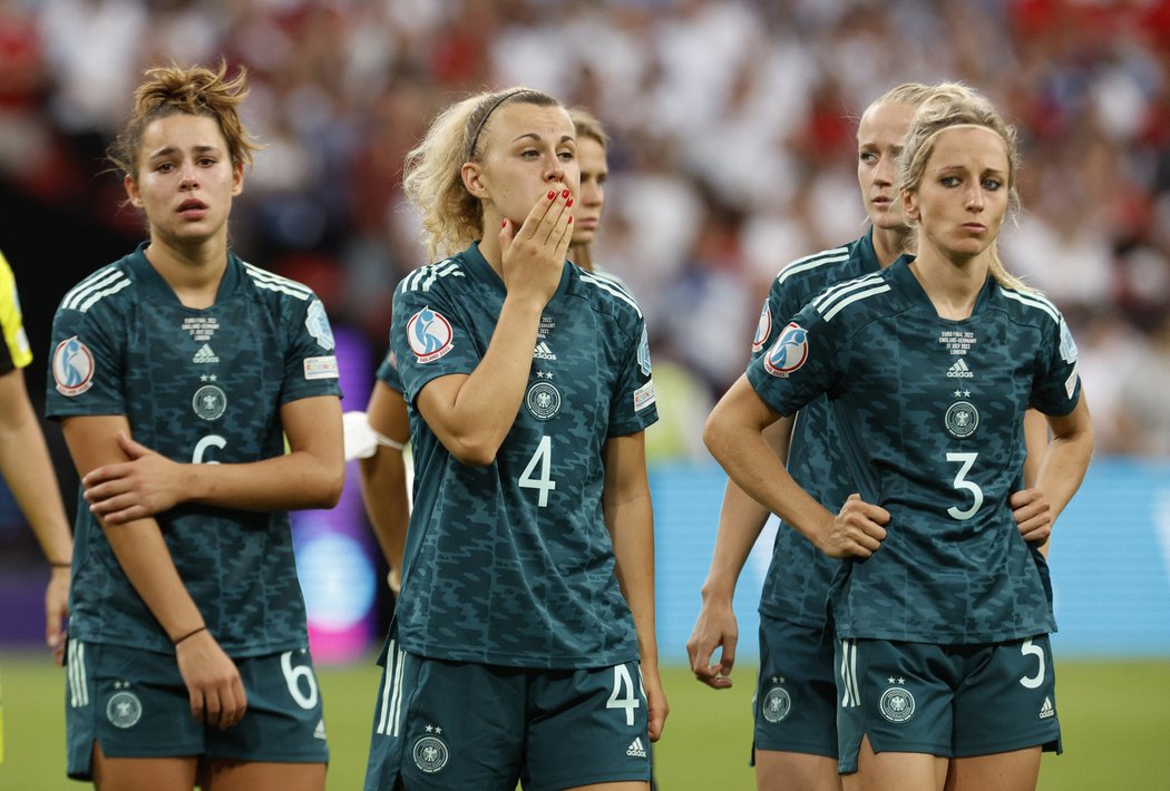 Němky byly po finále zklamané.