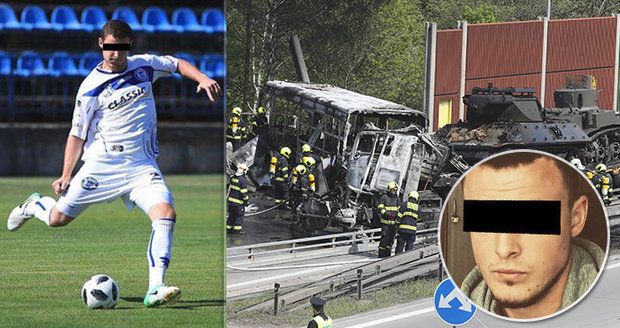 Při nehodě vězeňského autobusu zemřel mladý fotbalista (†23)! Filip hrál ještě v neděli za Kladno