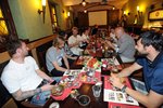 Fotbalisté se včera sešli v Restaurant - Café Svatého Václava na Václavském náměstí. Kdyby někdo odmítl přijít, dostal by pokutu