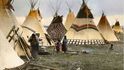    Painted teepees of the Headmen, early 1900