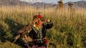 Mongolsko, lovec se svým orlem