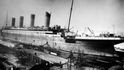 Fotografie Titaniku před dokončením.