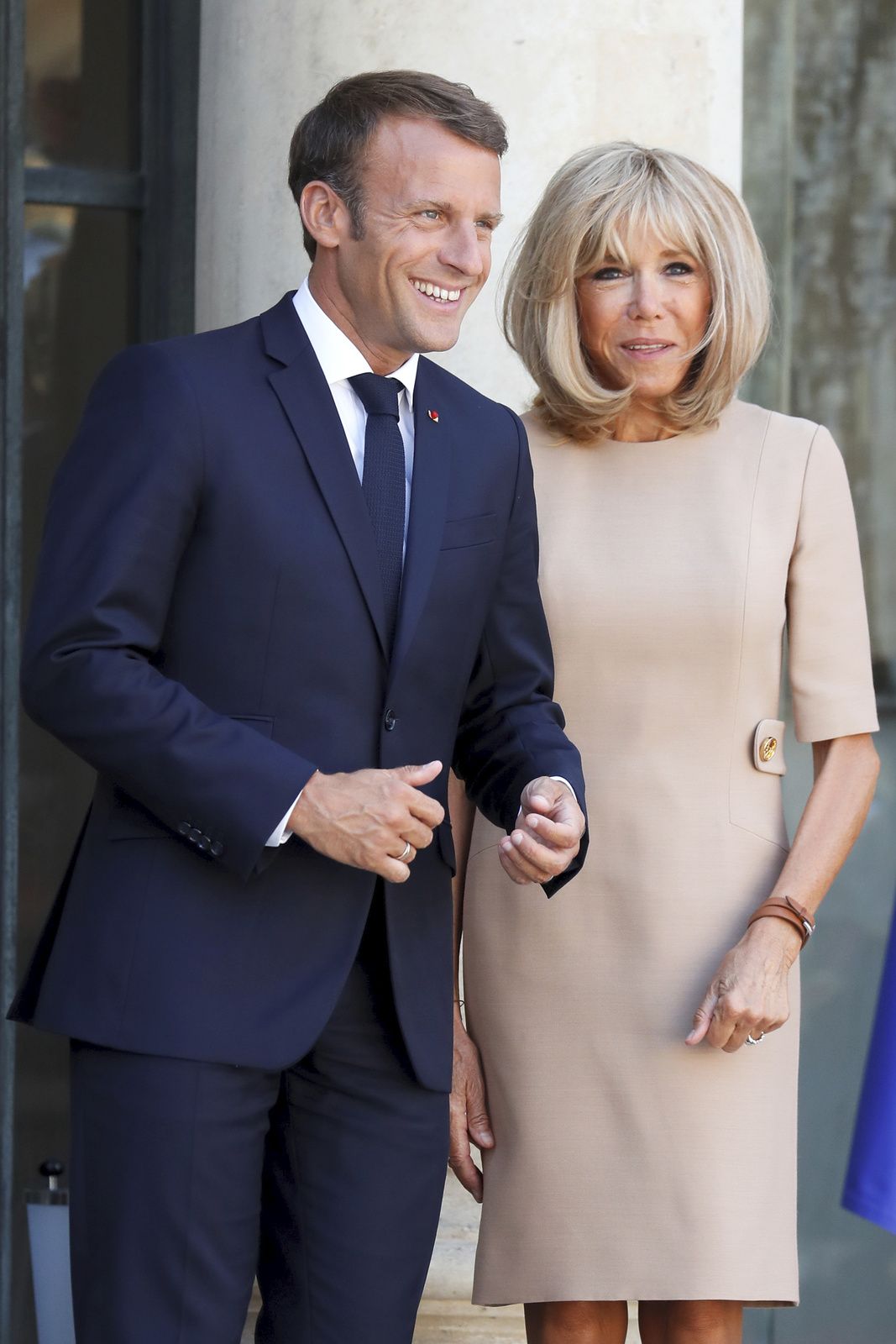 Francouzský prezident Emmanuel Macron s manželkou Brigitte.