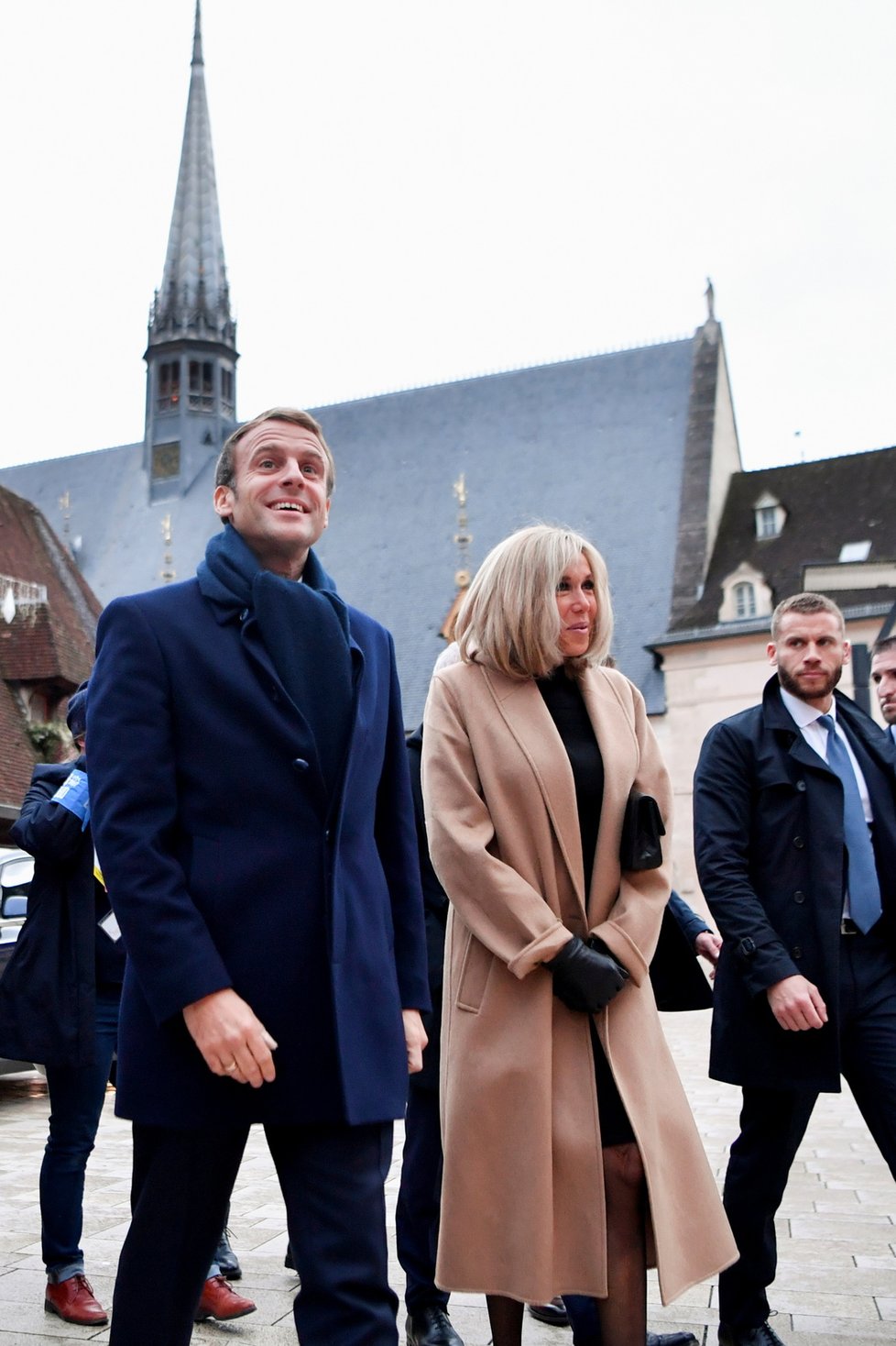 Francouzský prezident Emmanuel Macron s manželkou Brigitte.