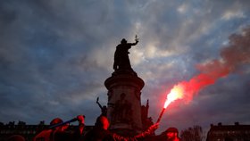 Demonstrace ve Francii kvůli důchodům (21.3.2023)