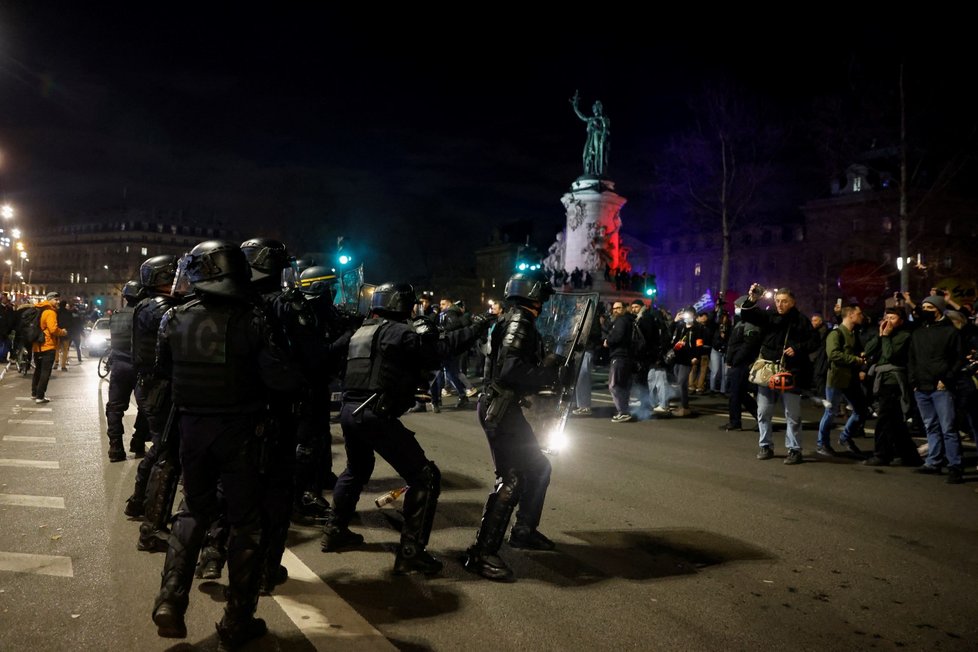 Demonstrace ve Francii kvůli důchodům (21.3.2023)