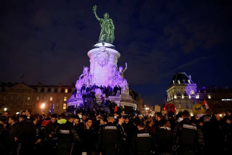 Demonstrace ve Francii kvůli důchodům (21.3.2023)