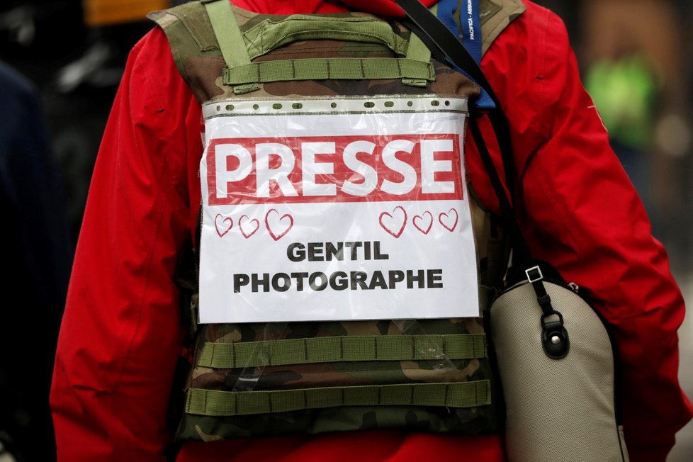 Protesty žlutých vest v Paříži (8. 12. 2018)