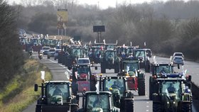 Francouzští farmáři táhnou na Paříž (30.1.2024)