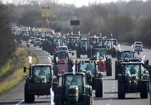 Francouzští farmáři táhnou na Paříž (30.1.2024)