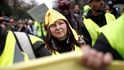 Protest takzvaných žlutých vest v Paříži. (2.3.2019)