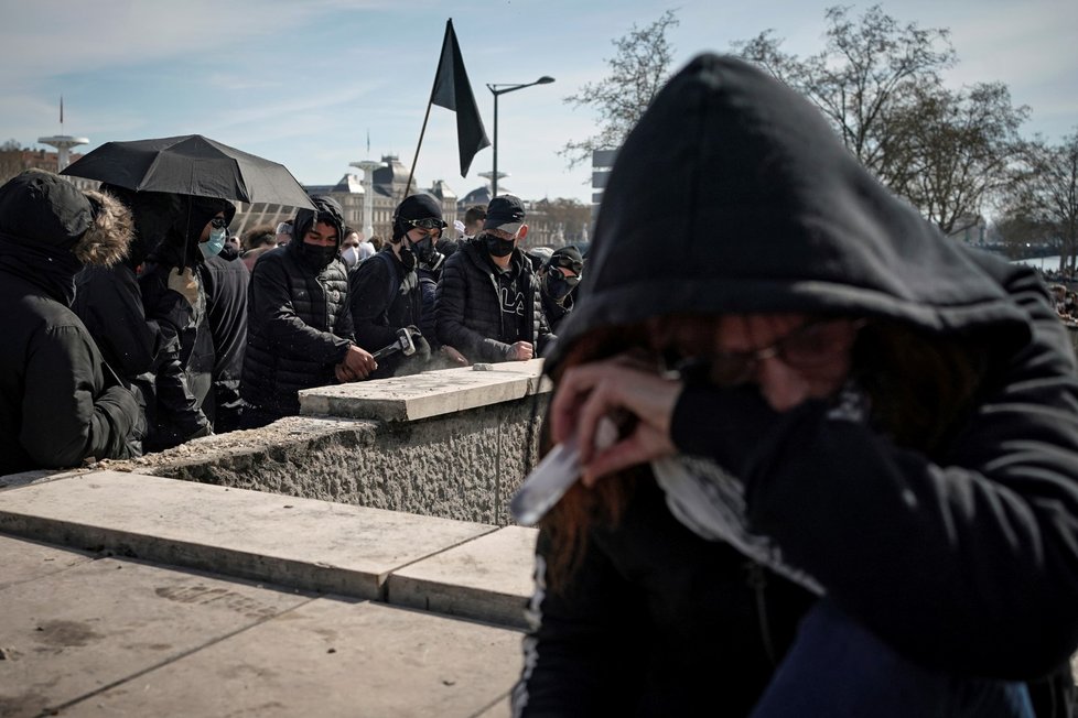 Demonstrace proti důchodové reformě ve Francii (28.3.2023)