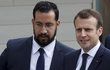 Prezident Francie Emmanuel Macron a jeho bodyguard Alexandre Benalla.