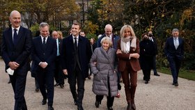 Francouzský prezident Emmanuel Macron s manželkou Brigitte.