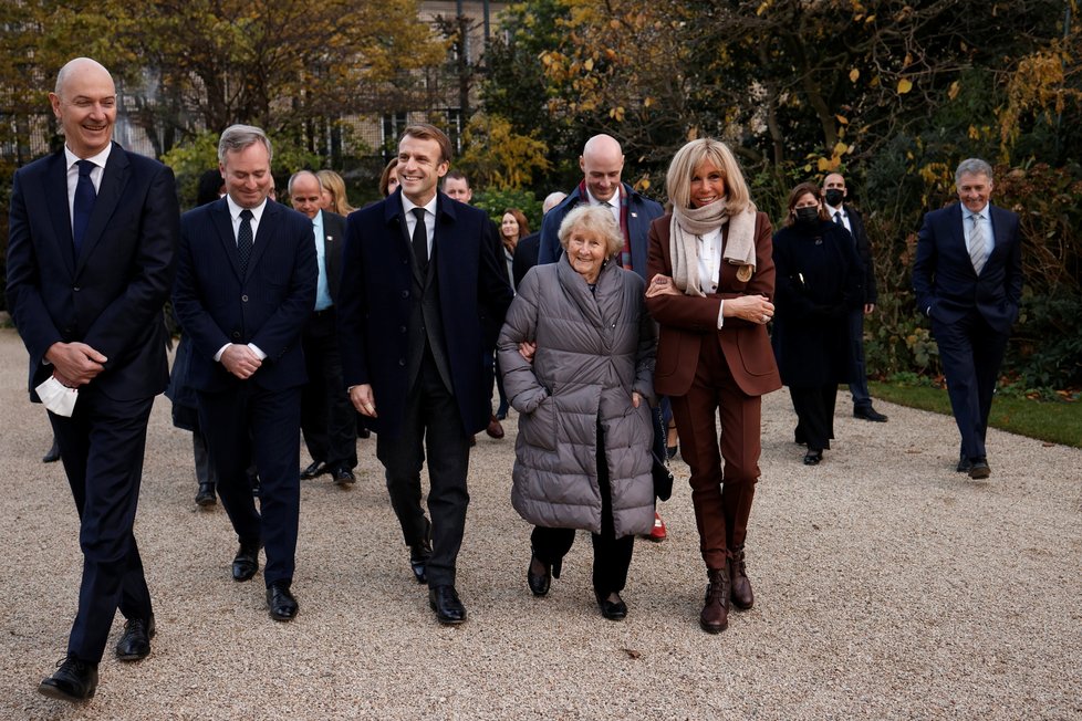 Francouzský prezident Emmanuel Macron s manželkou Brigitte.