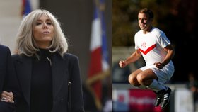 Macron „řádil“ na fotbalovém hřišti, z tribuny mu fandila manželka Brigitte v botaskách