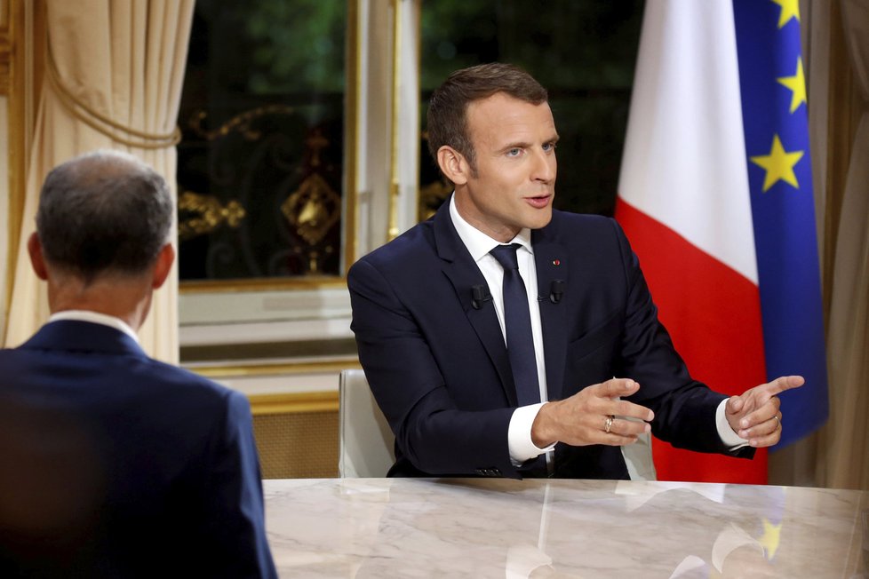 Francouzský prezident Emmanuel Macron.