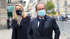 Francouzský exprezident François Hollande s partnerkou Julií Gayetovou