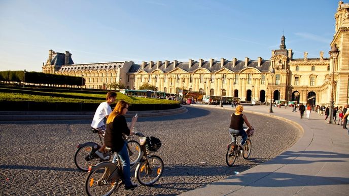 Francie: jízda na kole