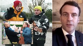 Koronavirus ve Francii: Youtubeři Mcfly a Carlito během kampaně, sázku s nimi uzavřel přímo Macron.