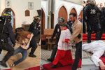 Zatýkání ve francouzském kostele