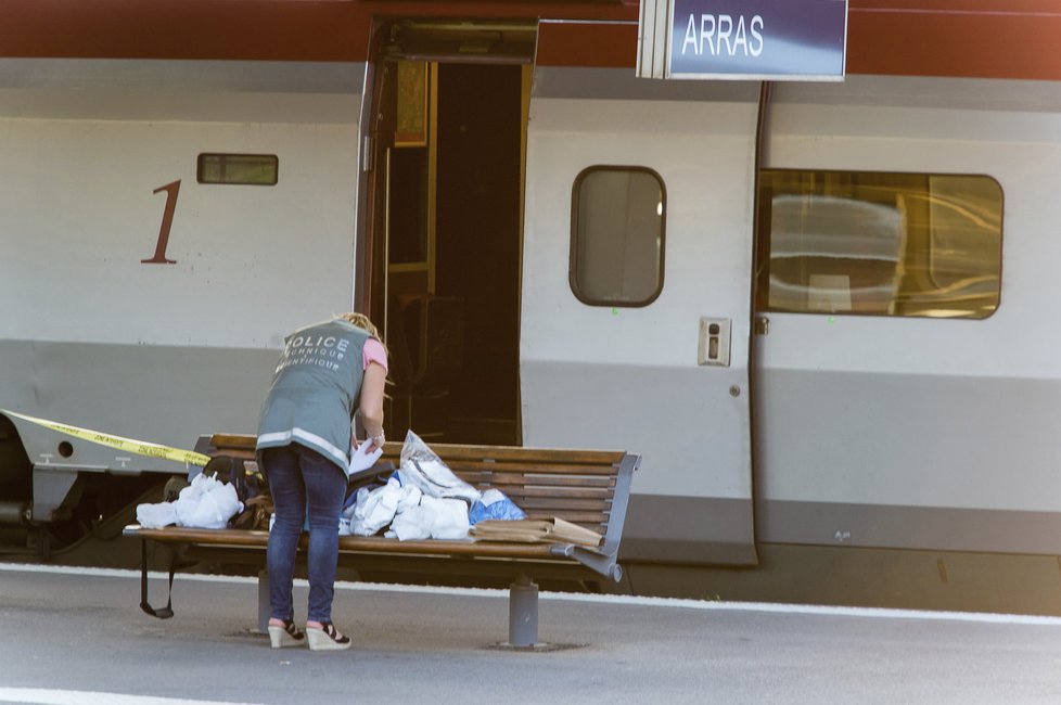 Útočníka dopadla policie na zasávce v Arrasu.