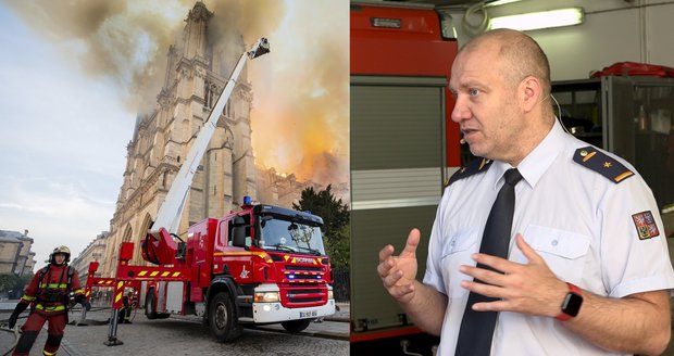 Notre-Dame mohli hasit z vrtulníku, připustil český expert. Bylo na požár dost hasičů?