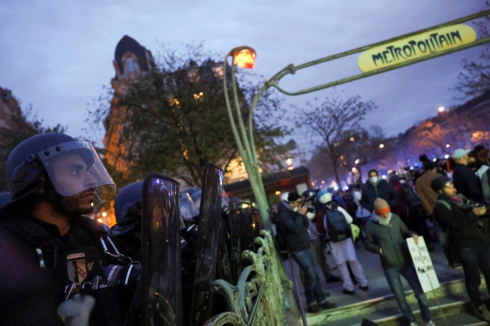 Demonstrace proti důchodové reformě ve Francii (28.3.2023)