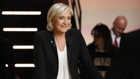 Předsedkyně krajní pravice Marie Le Penová na prezidentské debatě
